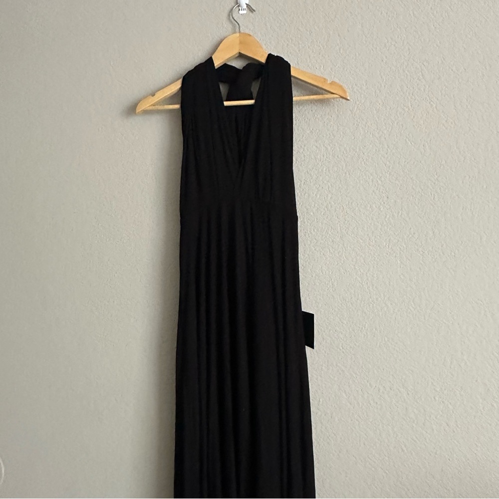Lulus Tricks of the Trade Slate Black Maxi Dress Size Large NWT - Picture 5 of 16